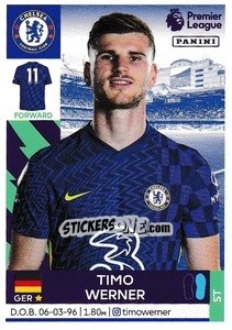 Sticker Timo Werner - Premier League Inglese 2021-2022 n. 190 - Panini
