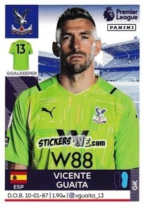 Sticker Vicente Guaita - Premier League Inglese 2021-2022 - Panini