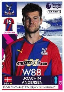 Figurina Joachim Andersen - Premier League Inglese 2021-2022 - Panini