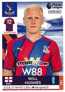 Sticker Will Hughes - Premier League Inglese 2021-2022 n. 211 - Panini