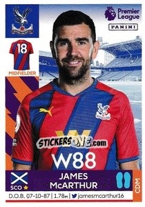 Sticker James McArthur - Premier League Inglese 2021-2022 n. 213 - Panini