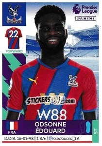 Sticker Odsonne Édouard - Premier League Inglese 2021-2022 - Panini