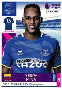 Sticker Yerry Mina - Premier League Inglese 2021-2022 - Panini