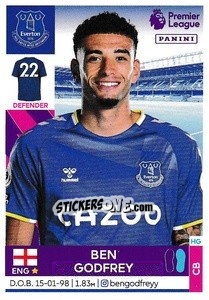 Cromo Ben Godfrey - Premier League Inglese 2021-2022 - Panini