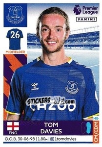 Sticker Tom Davies - Premier League Inglese 2021-2022 - Panini
