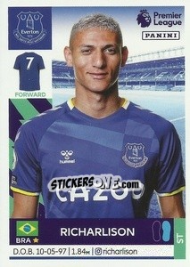 Cromo Richarlison - Premier League Inglese 2021-2022 - Panini