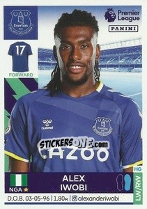 Sticker Alex Iwobi - Premier League Inglese 2021-2022 n. 247 - Panini