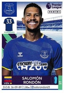 Sticker Salomón Rondón - Premier League Inglese 2021-2022 n. 249 - Panini
