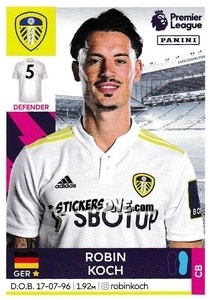 Cromo Robin Koch - Premier League Inglese 2021-2022 - Panini