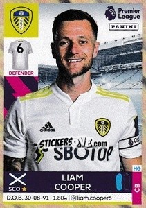 Sticker Liam Cooper - Premier League Inglese 2021-2022 n. 261 - Panini