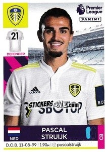 Figurina Pascal Struijk - Premier League Inglese 2021-2022 - Panini