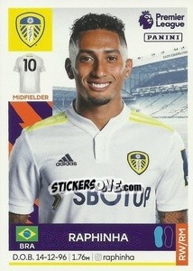 Figurina Raphinha - Premier League Inglese 2021-2022 - Panini