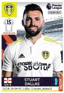 Figurina Stuart Dallas - Premier League Inglese 2021-2022 - Panini