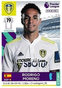 Sticker Rodrigo Moreno - Premier League Inglese 2021-2022 - Panini