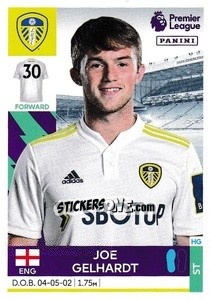 Figurina Joe Gelhardt - Premier League Inglese 2021-2022 - Panini