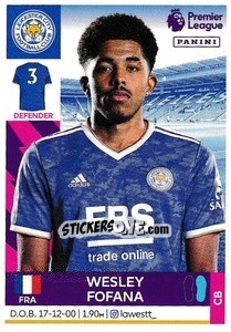 Sticker Wesley Fofana - Premier League Inglese 2021-2022 - Panini