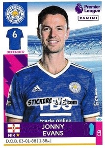 Sticker Jonny Evans - Premier League Inglese 2021-2022 - Panini