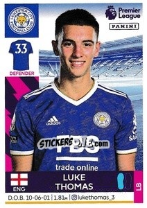 Sticker Luke Thomas - Premier League Inglese 2021-2022 - Panini
