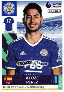 Cromo Ayoze Pérez - Premier League Inglese 2021-2022 - Panini