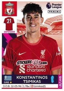 Sticker Kostas Tsimikas - Premier League Inglese 2021-2022 n. 353 - Panini