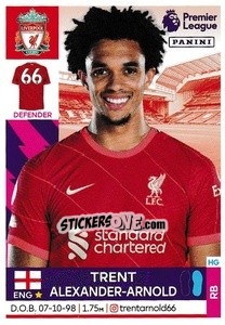 Sticker Trent Alexander-Arnold - Premier League Inglese 2021-2022 n. 356 - Panini