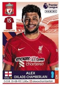 Sticker Alex Oxlade-Chamberlain - Premier League Inglese 2021-2022 n. 363 - Panini