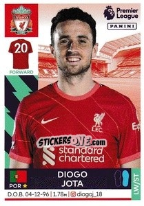 Sticker Diogo Jota - Premier League Inglese 2021-2022 - Panini