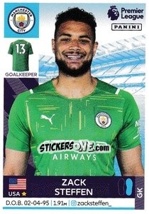 Sticker Zack Steffen - Premier League Inglese 2021-2022 - Panini