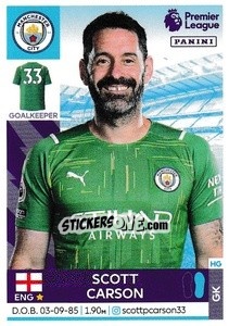 Sticker Scott Carson - Premier League Inglese 2021-2022 - Panini