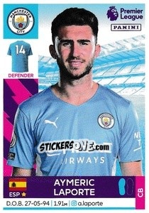 Sticker Aymeric Laporte - Premier League Inglese 2021-2022 n. 384 - Panini