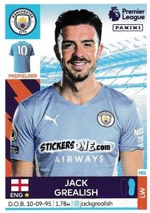 Sticker Jack Grealish - Premier League Inglese 2021-2022 n. 387 - Panini