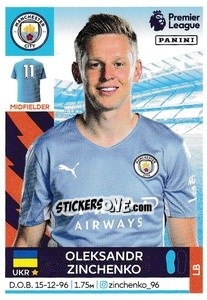 Sticker Oleksandr Zinchenko - Premier League Inglese 2021-2022 n. 389 - Panini