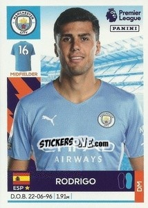 Sticker Rodrigo - Premier League Inglese 2021-2022 n. 390 - Panini