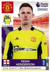 Sticker Dean Henderson - Premier League Inglese 2021-2022 n. 407 - Panini