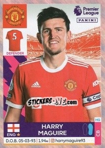 Figurina Harry Maguire - Premier League Inglese 2021-2022 - Panini