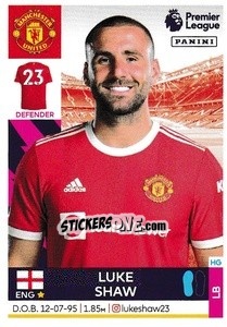 Sticker Luke Shaw - Premier League Inglese 2021-2022 - Panini
