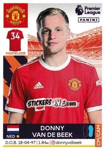 Sticker Donny van de Beek - Premier League Inglese 2021-2022 - Panini