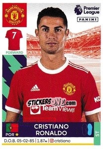 Cromo Cristiano Ronaldo - Premier League Inglese 2021-2022 - Panini