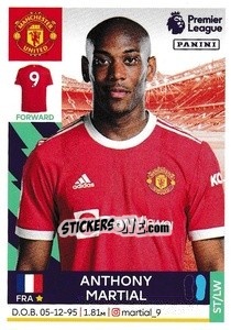 Sticker Anthony Martial - Premier League Inglese 2021-2022 - Panini