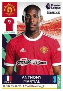 Sticker Anthony Martial - Premier League Inglese 2021-2022 n. 424 - Panini