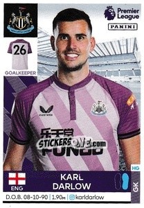 Sticker Karl Darlow - Premier League Inglese 2021-2022 - Panini