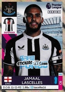 Sticker Jamaal Lascelles - Premier League Inglese 2021-2022 - Panini
