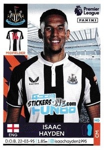 Sticker Isaac Hayden - Premier League Inglese 2021-2022 - Panini