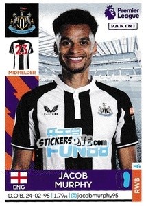 Sticker Jacob Murphy - Premier League Inglese 2021-2022 - Panini