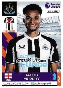 Cromo Jacob Murphy - Premier League Inglese 2021-2022 - Panini