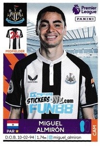 Figurina Miguel Almirón - Premier League Inglese 2021-2022 - Panini