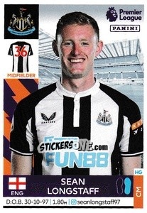 Sticker Sean Longstaff - Premier League Inglese 2021-2022 - Panini