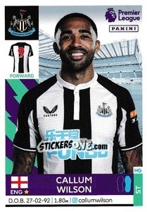 Figurina Callum Wilson - Premier League Inglese 2021-2022 - Panini