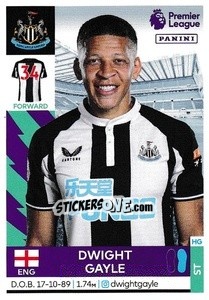 Sticker Dwight Gayle - Premier League Inglese 2021-2022 n. 457 - Panini