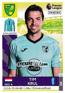 Sticker Tim Krul - Premier League Inglese 2021-2022 - Panini